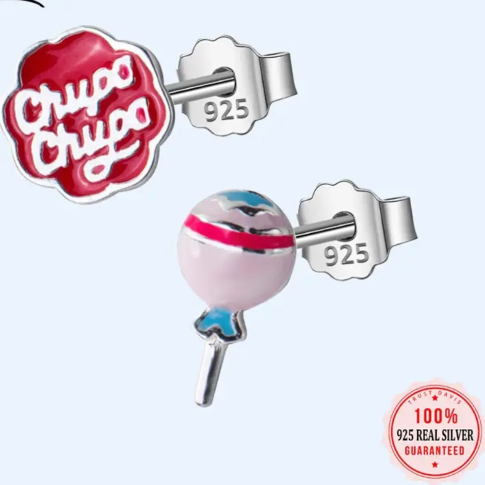 925 Chupa Chups Earrings